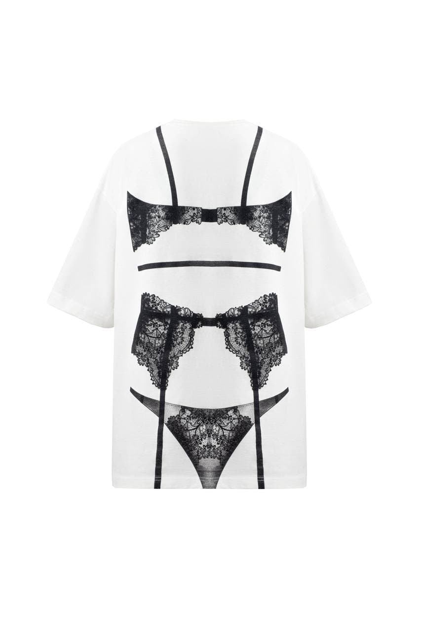 Футболка Lingerie Print, вигляд ззаду