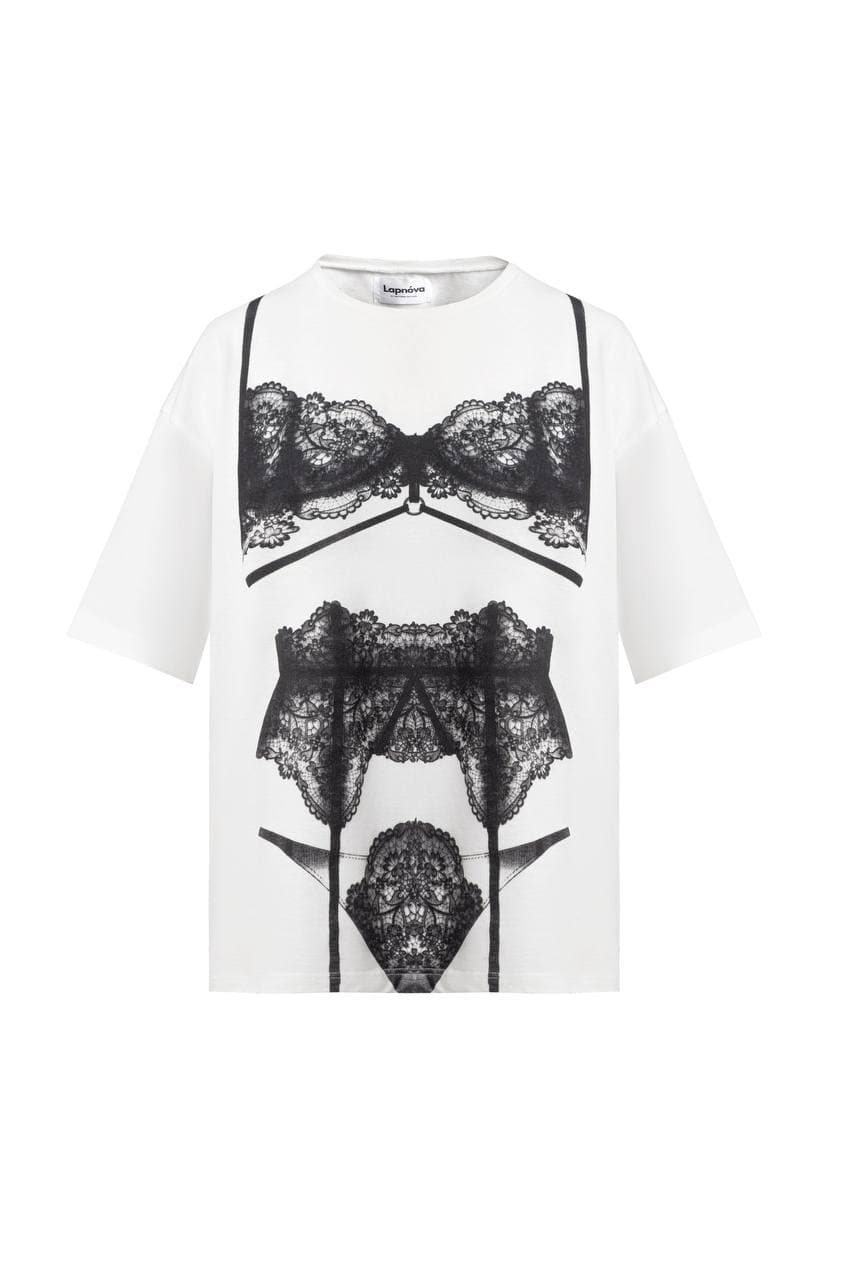Футболка Lingerie Print, вигляд спереду